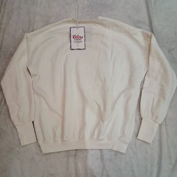 The Laundry Room Coors Light Sweatshirt XS Collab Super Bright Brand new - Picture 8 of 10